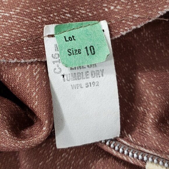 Unbranded  Vintage Zipfront Belted Dress  Vintage Size 10  - see measurements - Picture 4 of 4